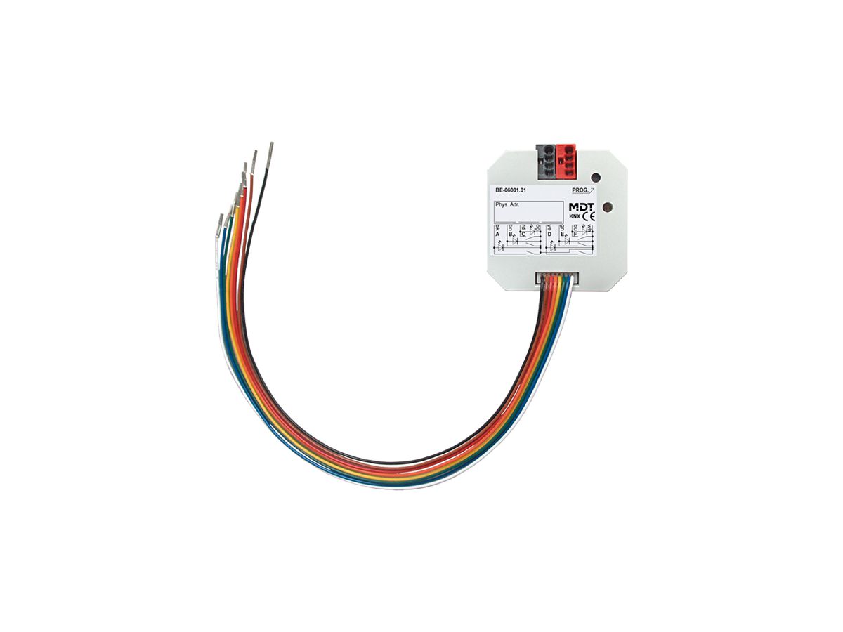 EB-Ein-/Ausgangs-Modul KNX MDT BE-06001.02 6-Kan potentialfreie Kontakte