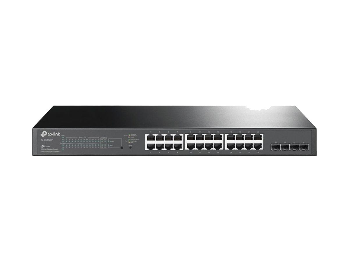 Switch TP-Link Omada SG2428P 24×RJ45 GbE 4×SFP GbE 24×PoE+ managebar