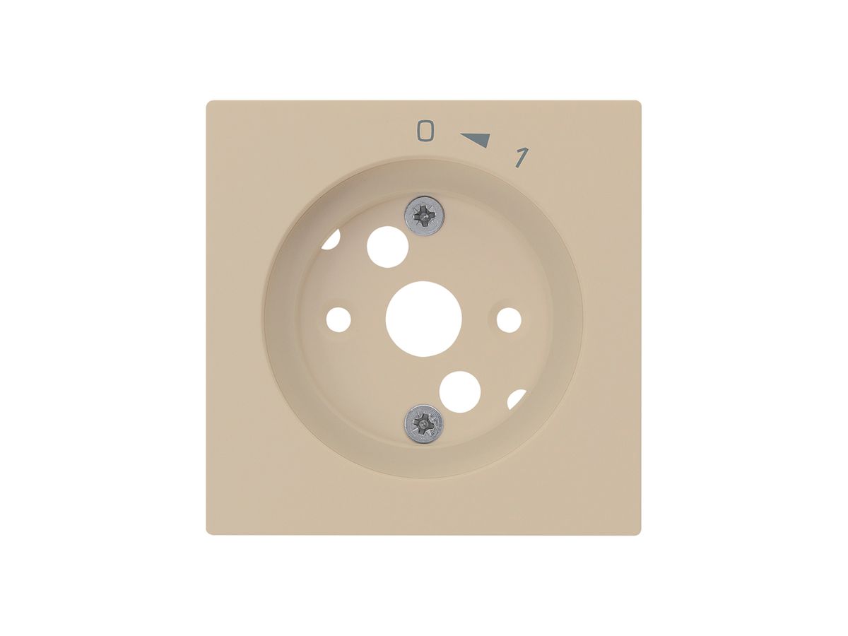 Frontplatte kallysto 0<-1 60×60mm für Schwenktaster beige