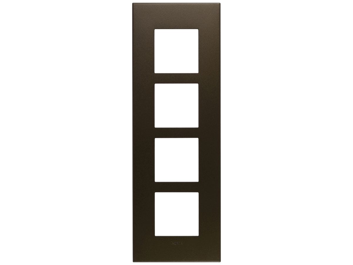 UP-Kopfzeile Legrand Arteor 4×1 vertikal 92×269mm Dark Bronze
