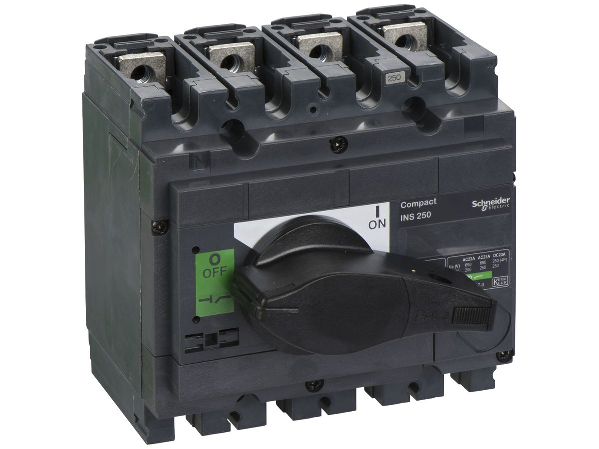 Lasttrennschalter Schneider Electric INS 4L 250A mit Drehgriff schwarz