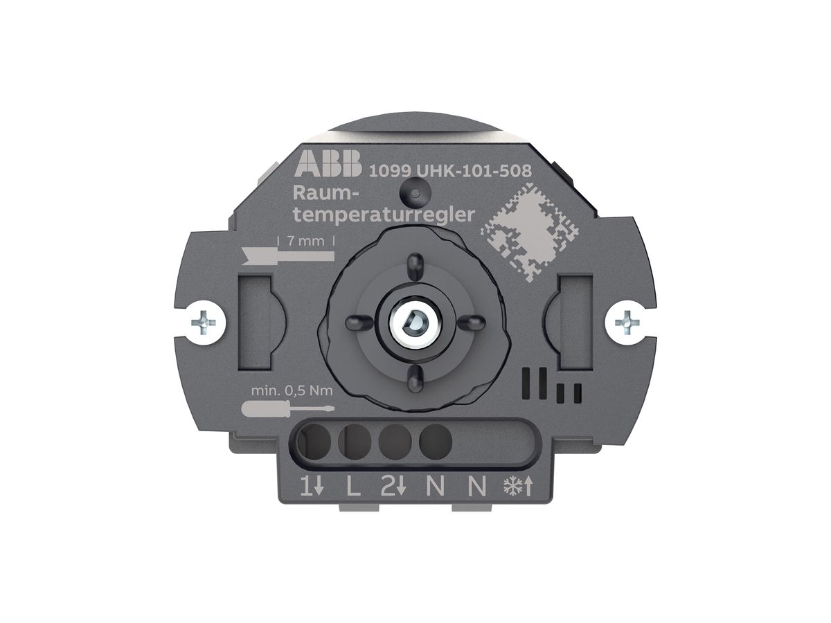 Raumthermostat ABB SIDUS GE-E heizen/kühlen NO 230VAC/10A 5…30°C