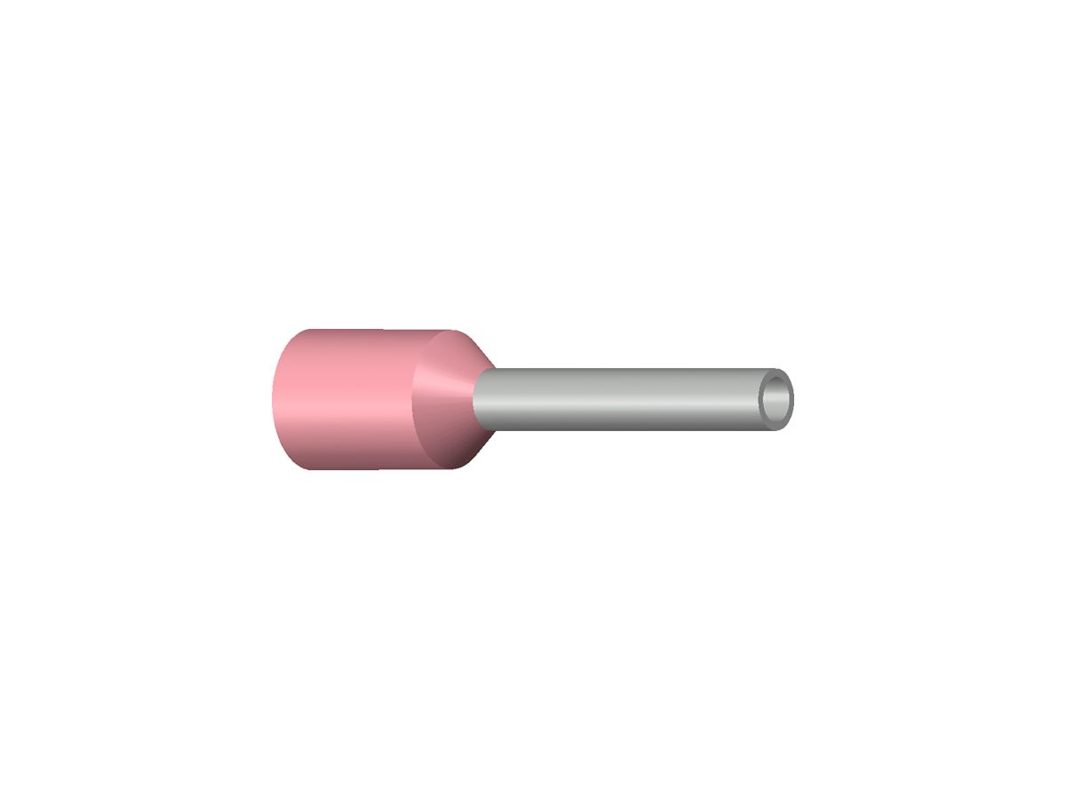 Aderendhülse Typ B isoliert 0.34mm²/6mm rosa