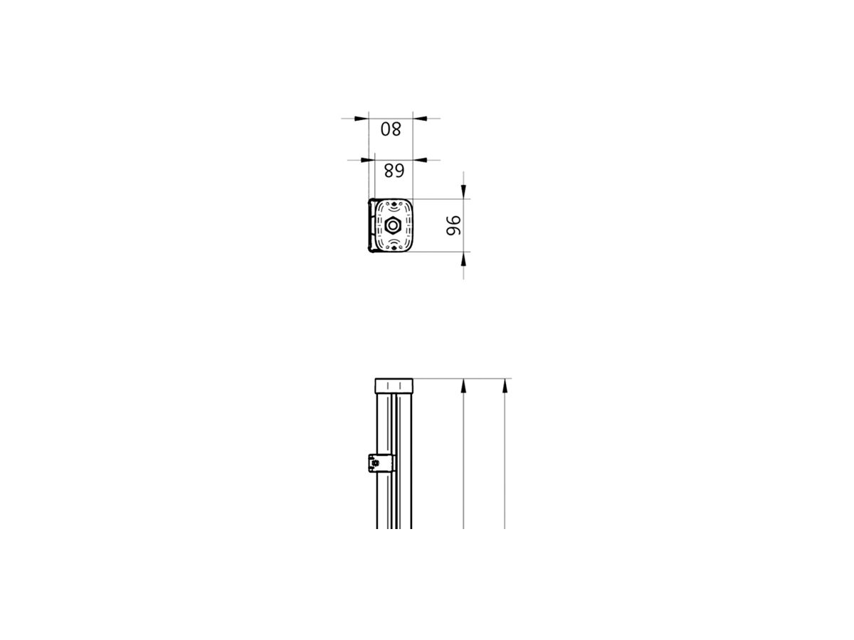 LED-Feuchtraumleuchte Pacific Pro WT490C LED64S/840 PSD WB TW3 WA7L1200 IP66
