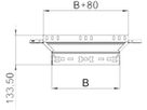 T-Anbaustück Bettermann RAAM 60×300mm bandverzinkt