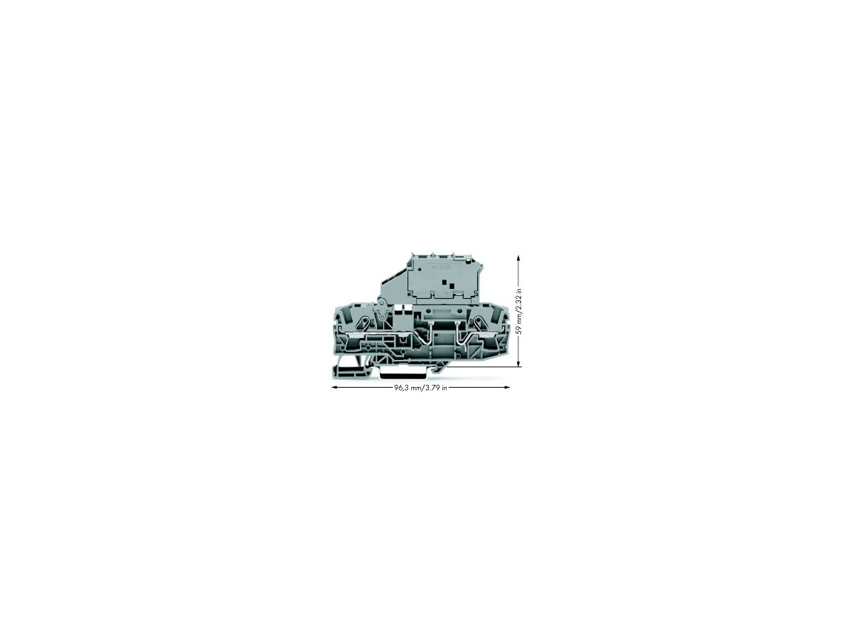 Sicherungsklemme WAGO 2L für G-Sicherung 5×30mm