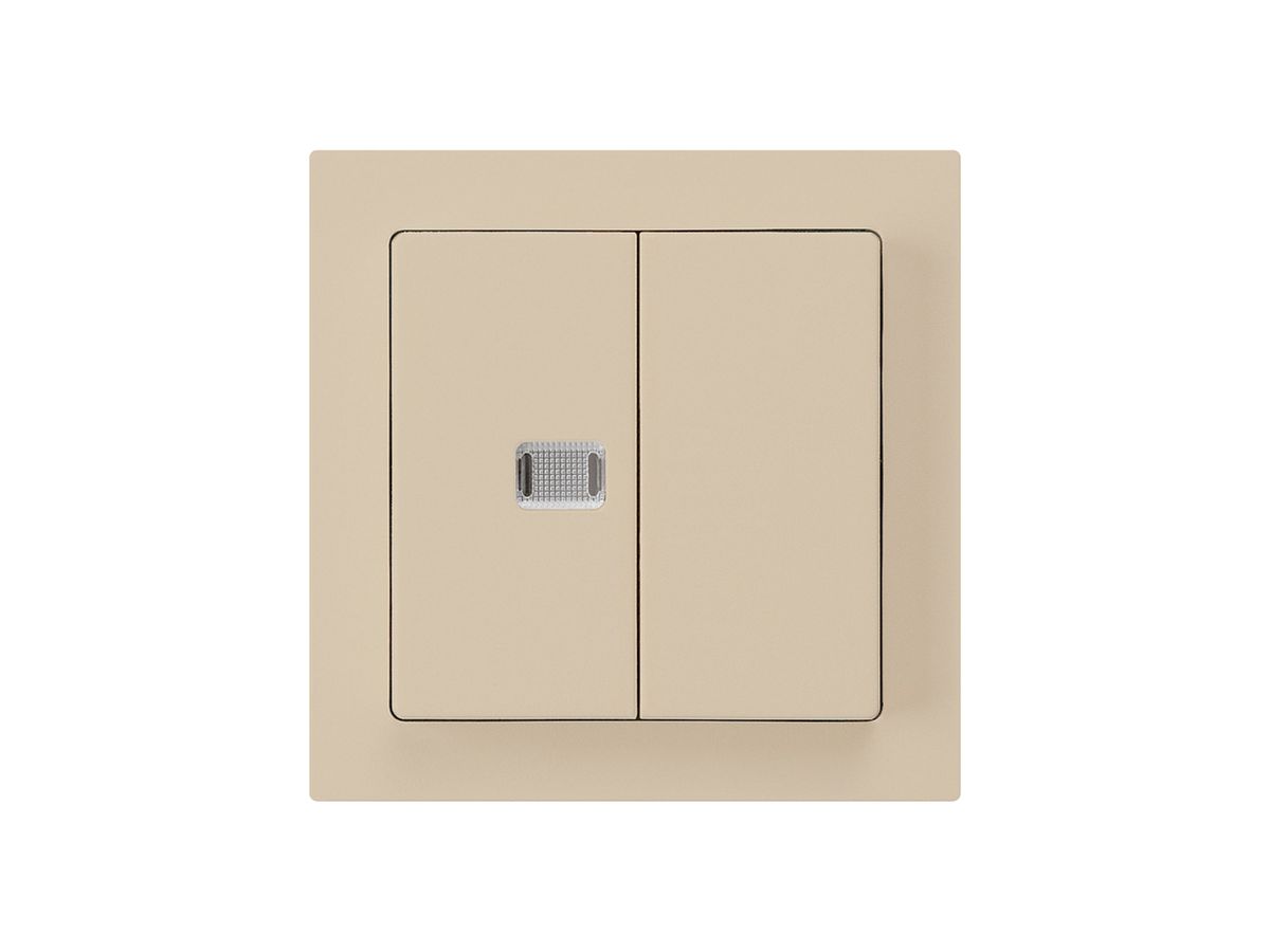 Frontset kallysto beige mit 1 Linse 60×60mm