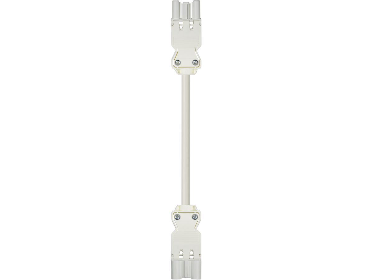 Verlängerung 3P 3m weiss Stecker/Buchse GST 18i3 K1 BS1.5 HF