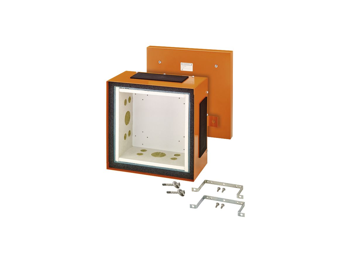 AP-Abzweigdose Hensel FK 5000 E30 mit 2×Montagebügel orange
