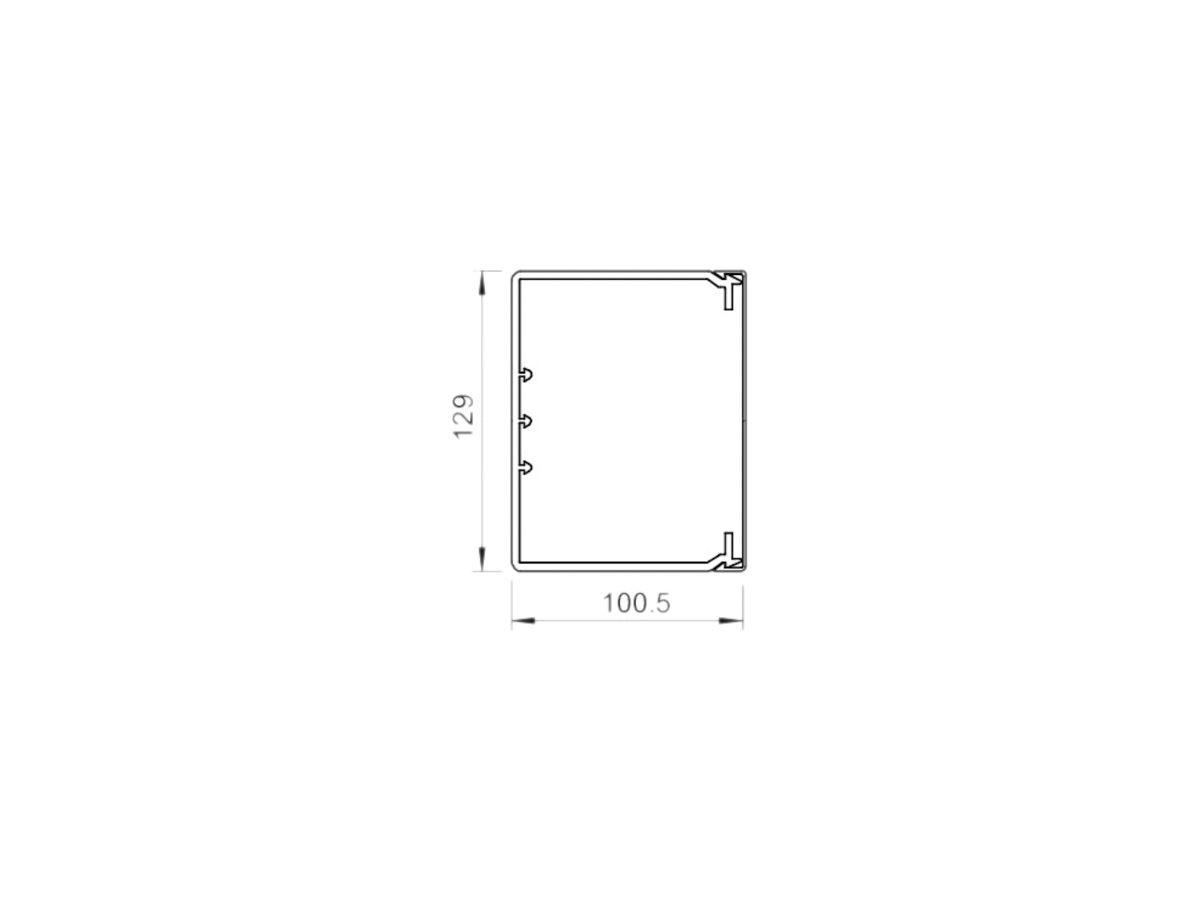 Installationskanal Bettermann WDK 100×130×2000mm lichtgrau