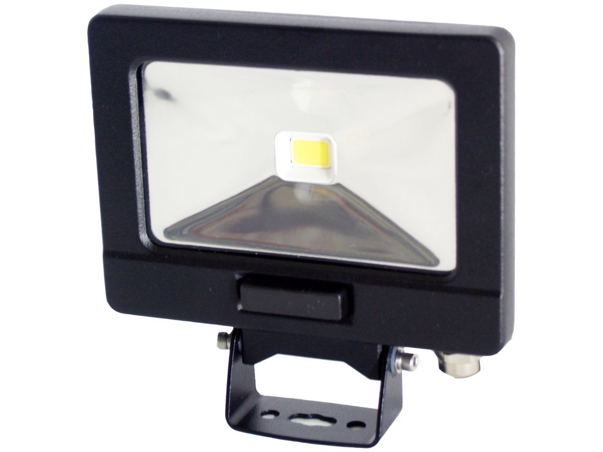 LED-Strahler ELBRO 10W mit Bewegungsmelder und Fernbed., schwarz