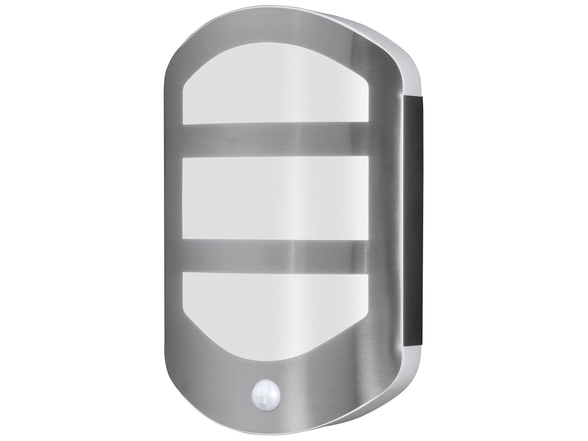 LED-Wandleuchte LDV ENDURA STYLE PLATE WALL SEN 12.5W 630lm 3000K Edelstahl