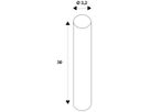 LED-Lampe SLV E27 8W 400lm 1900K DIM klar Ø32×300mm