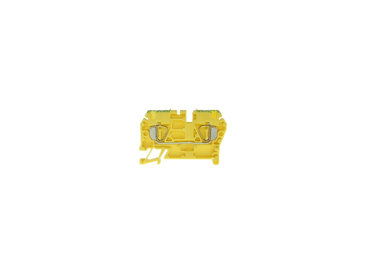 Durchgangs-Reihenklemme Woertz Ex 0.2…2.5mm² 20A 600V Federzug.2×1 TH35 gn/gb