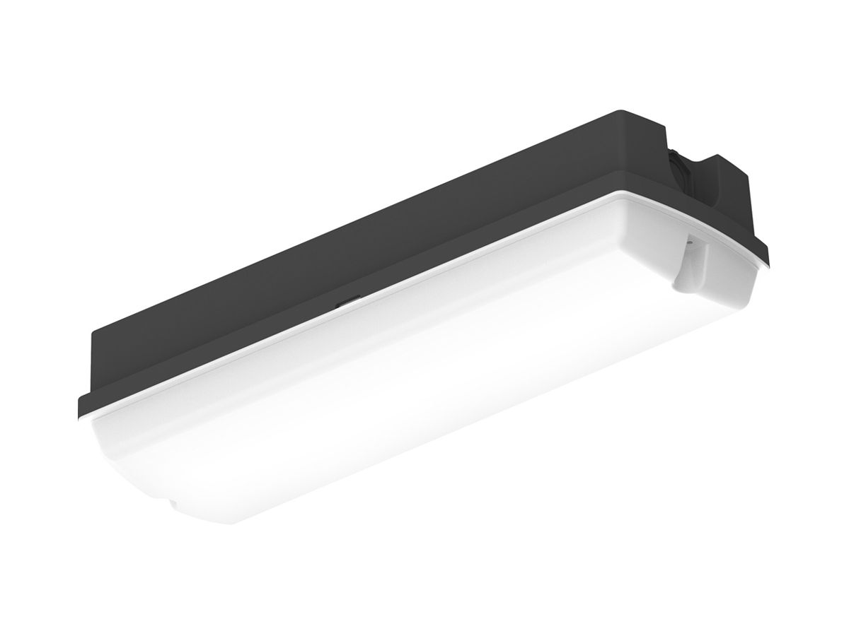 LED-Anbauleuchte LEDVANCE BLKH COMP EM 3h 10W 840lm 4000K IP65 schwarz