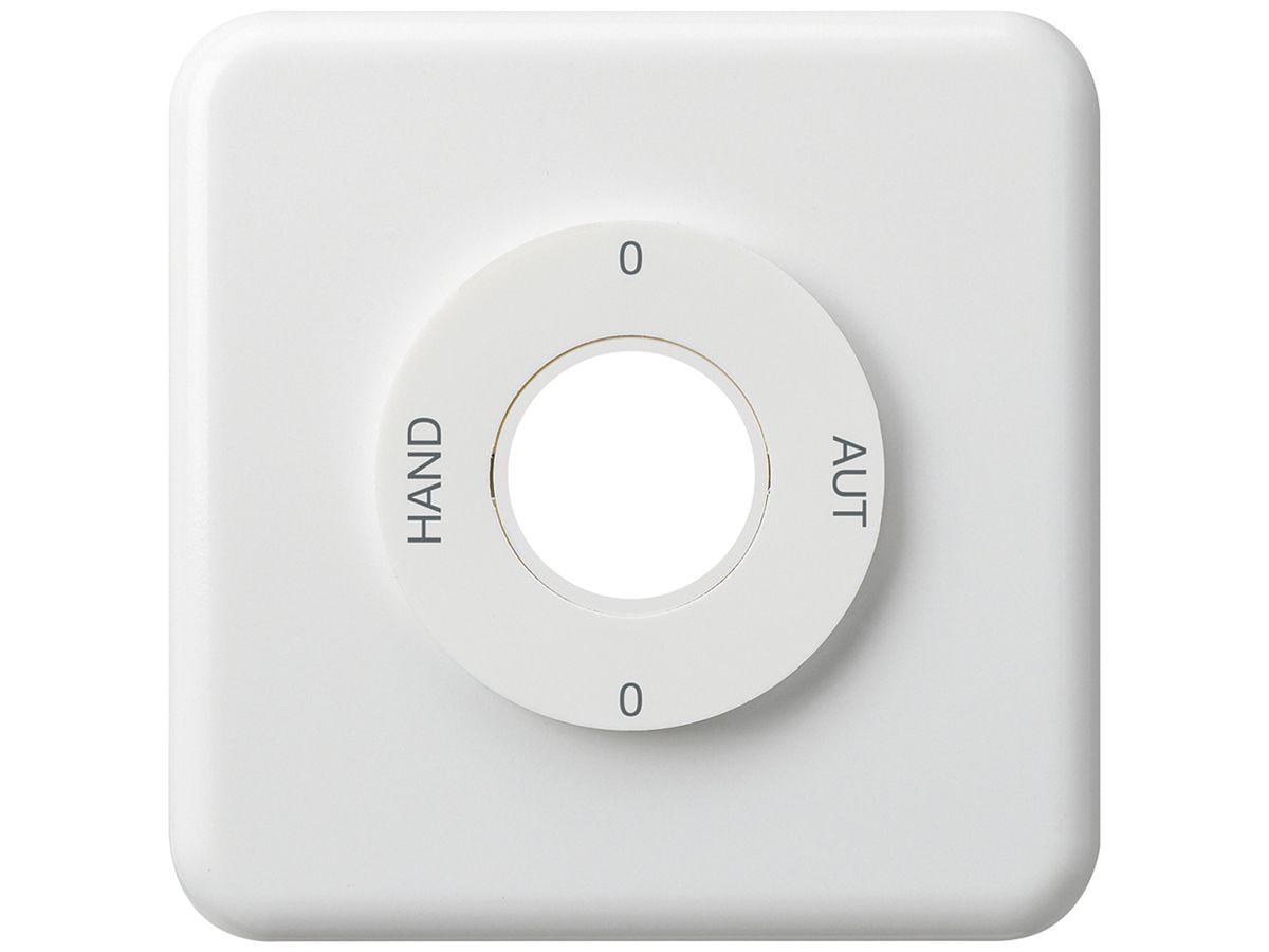 UP-Frontset 0-Aut-0-Hand basico weiss 86×86mm zu Schlüsselschalter