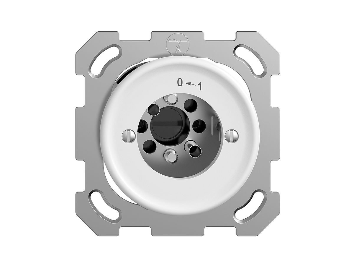 UP-Schwenktaster 0<-1/1P STANDARDdue weiss für Schloss, ohne Zylind