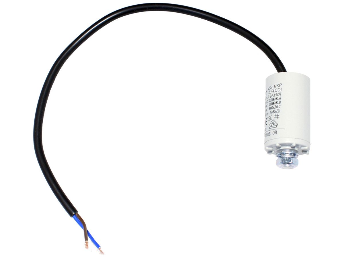 Kondensator HYDRA MSB MKP 3 /400 3µF 500V für Motor Ø30×48mm