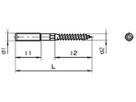 Stockschraube M8×60mm verzinkt