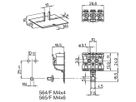 Verbindungsklemme 3P 0.5…2.5mm² Betätigungshebeln Erdungsbügel ws