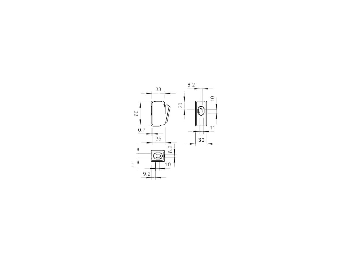 Sammelhalterung Bettermann 15×3×1.5mm² verzinkt
