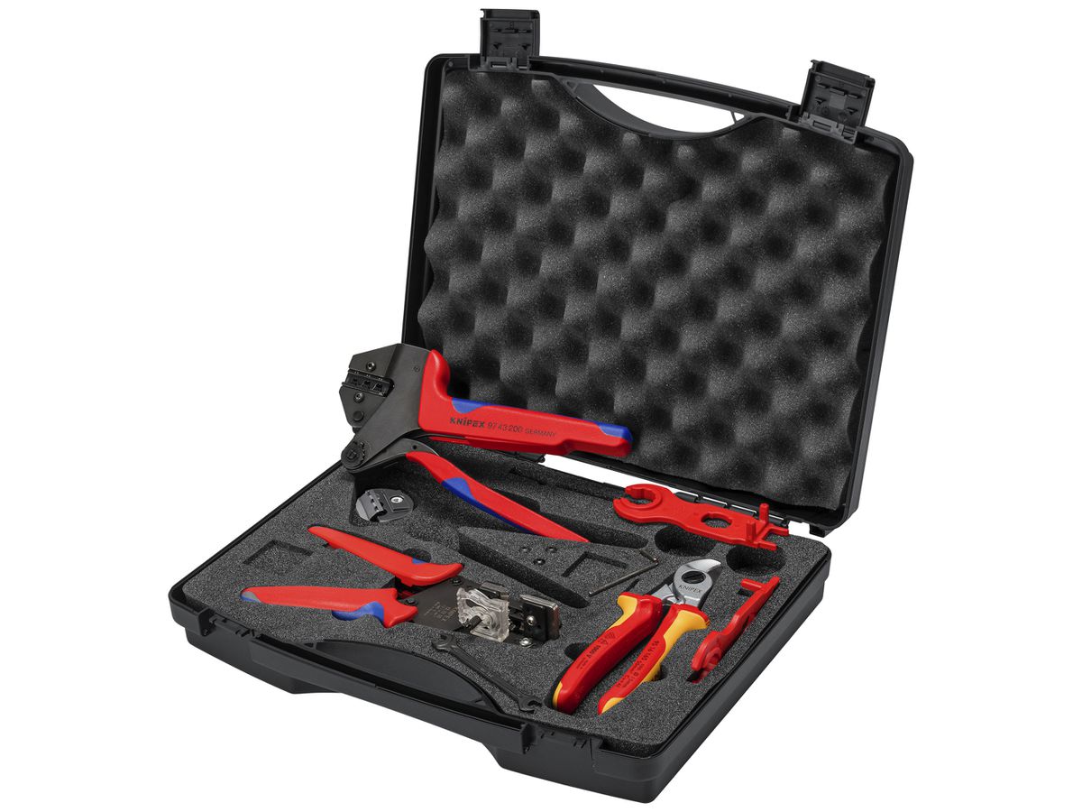 Werkzeugkoffer KNIPEX V01 für PV MC4 6-teilig