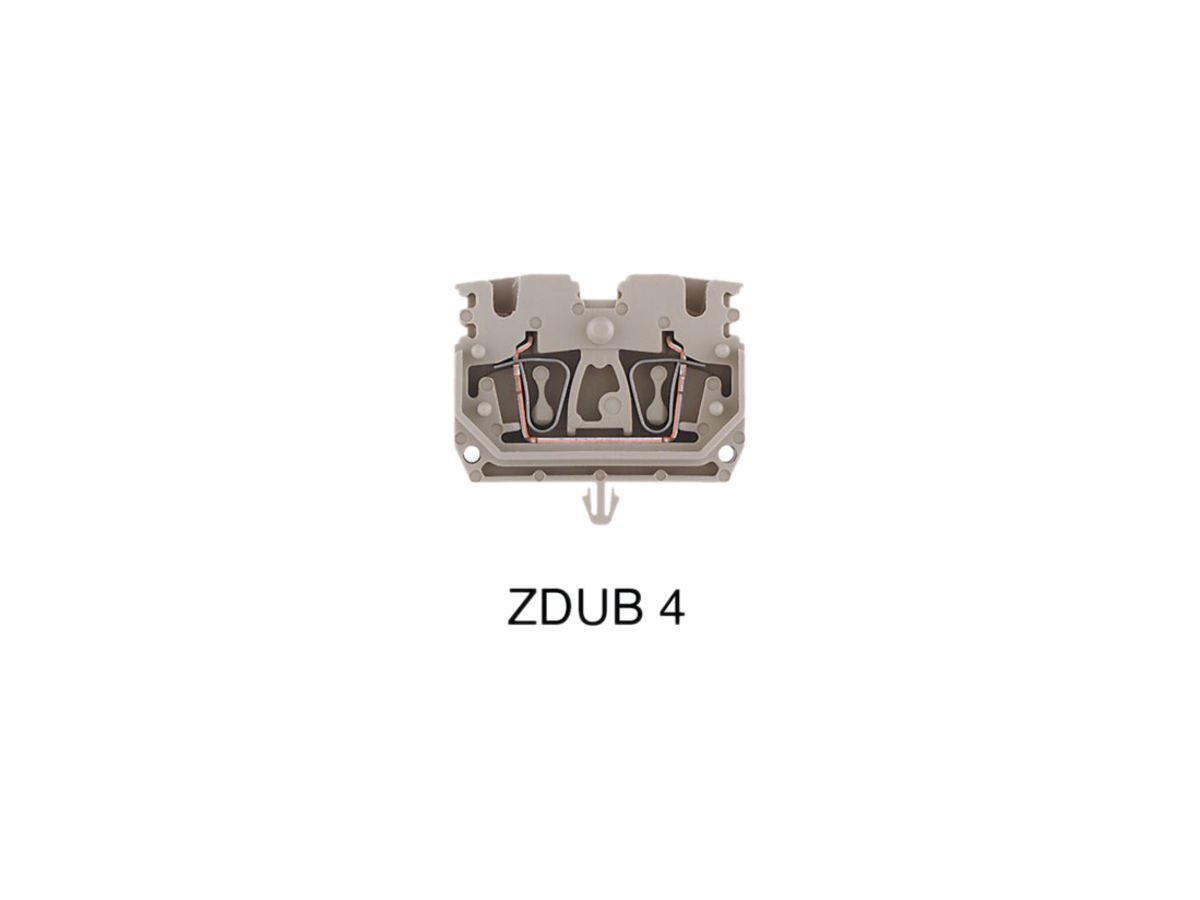 Durchgangs-Reihenklemme Weidmüller ZDUB RC Zugfeder 2.5mm² beige