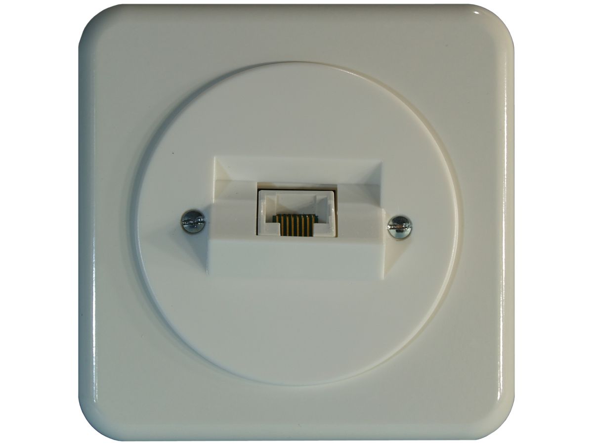 UP-Anschlussdose PMI 58 1RJ45 weiss