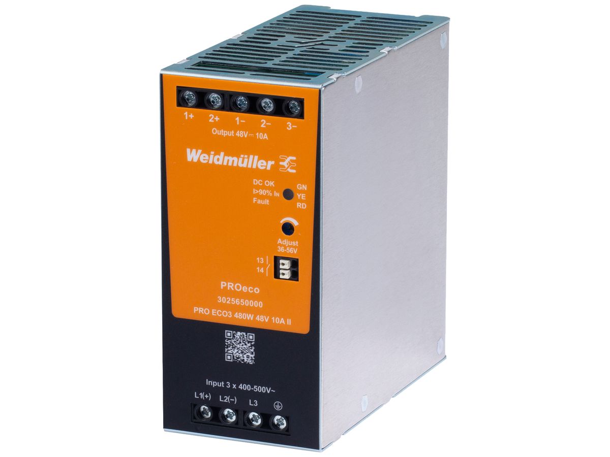 Schaltnetzgerät Weidmüller Connect Power PRO ECO3 480W 48V 10A
