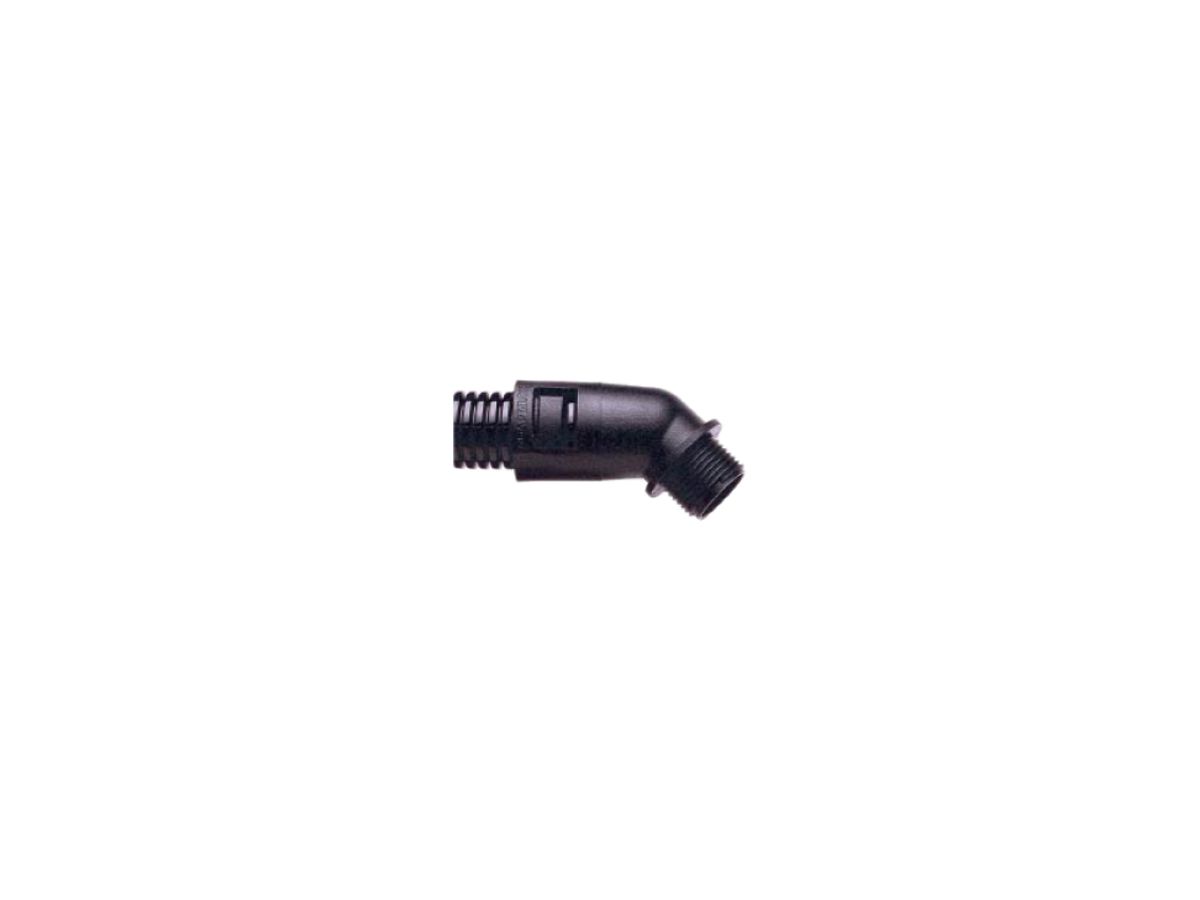 Schlauchverschraubung 45° Plica ADAPTALOK, M32 Ø29mm Polyamid schwarz IP66