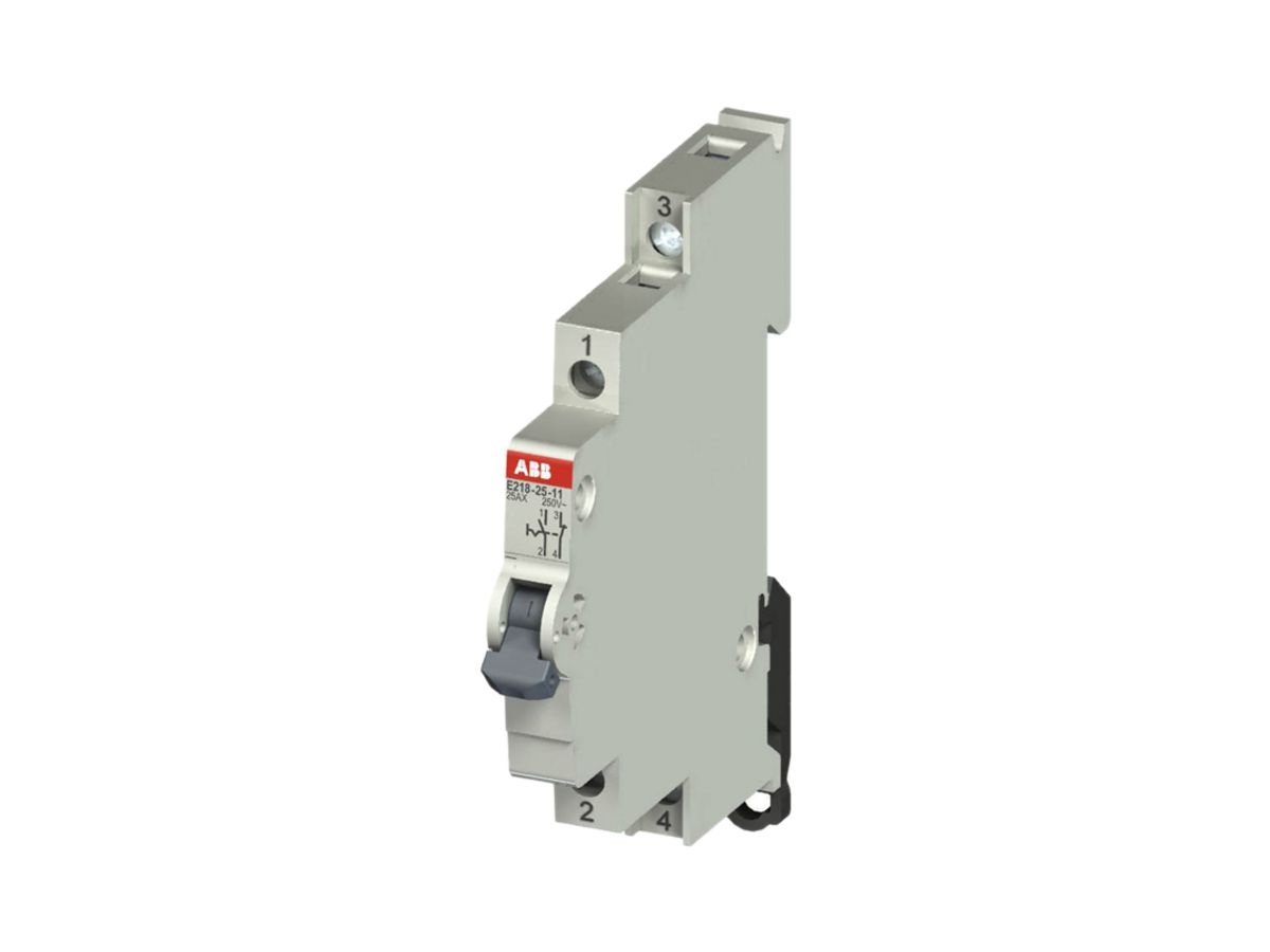 REG-Steuerschalter ABB E218, 25A/250V 2L 1S+1Ö, ½TE, "I-II"