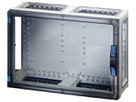 Apparategehäuse Hensel FP 0440 gu.leer m.transp.Türe offen 540×360×186mm
