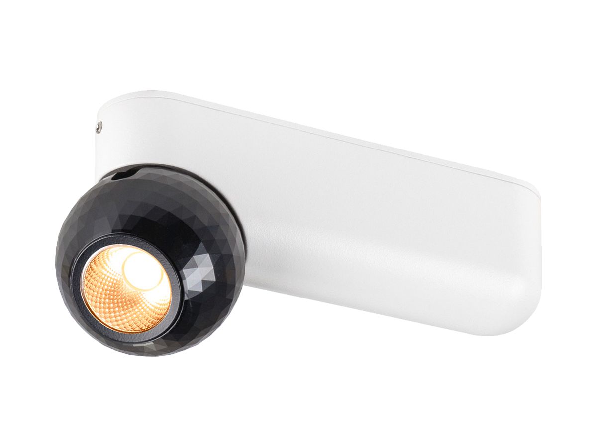 LED-Anbauleuchte SLV DYSKO single 7W 750lm 2700K DIM 153×54×68mm weiss