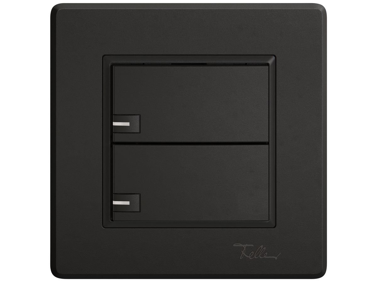 UP-Universaltaster EDIZIO.liv UNI SNAPFIX® m.LED RGB 2× 1-Tbed.sz