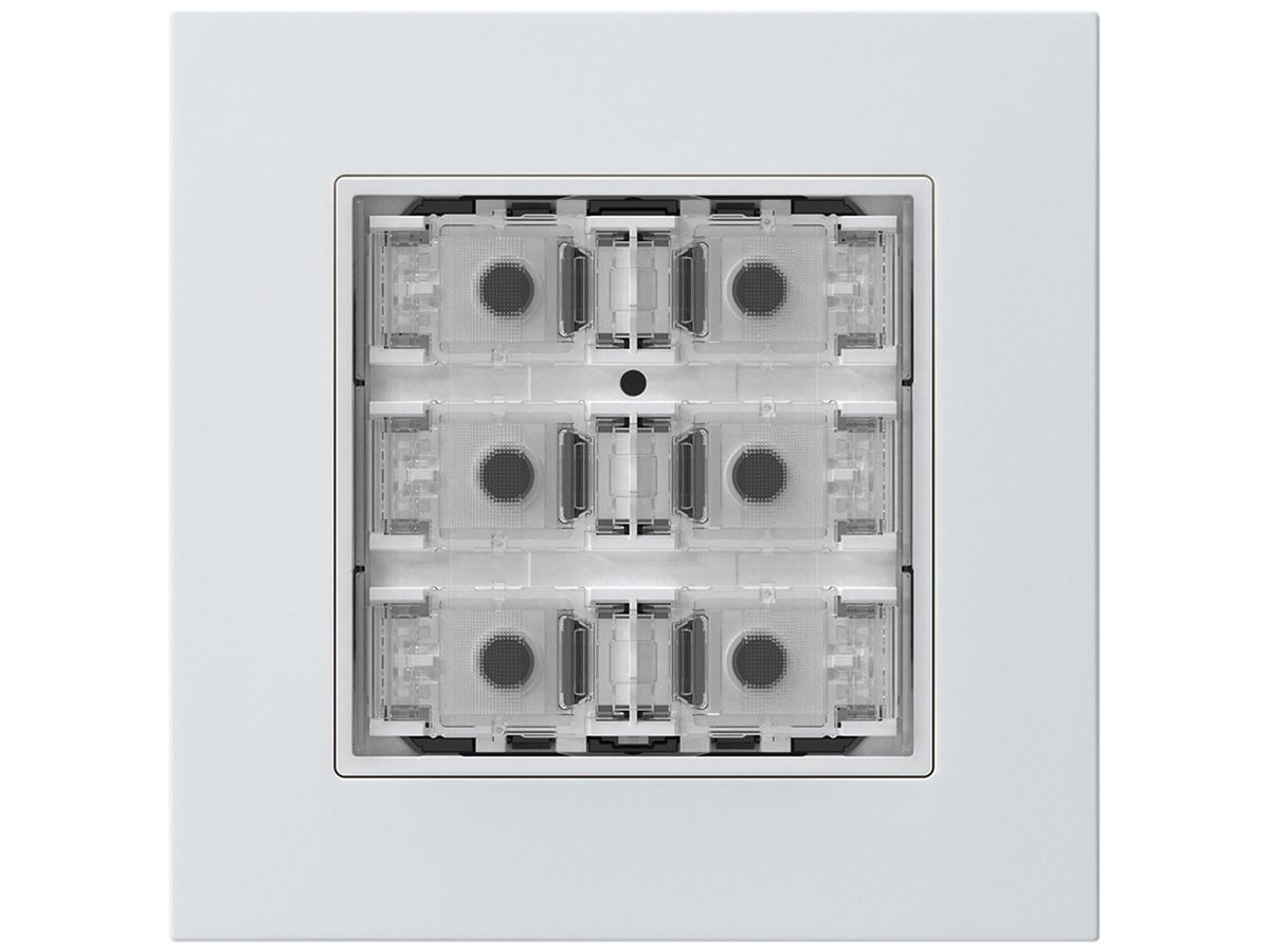 UP-Taster KNX KPR f.6×Tasten 6×Betätigungspunkte LED weiss