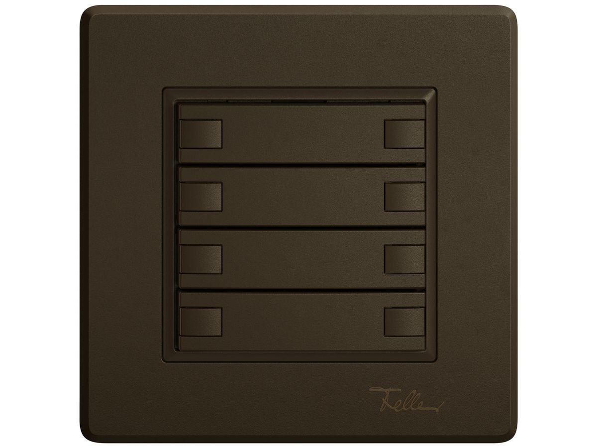 UP-KNX-Taster RGB EDIZIO.liv SNAPFIX® Temperaturfüh.o.LED 8×Taste 1-Tbed.br