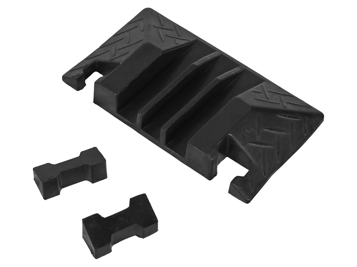 Endstück DEM CP-3 für Aufboden-Leitungsführungskanal Gummi 345mm sz