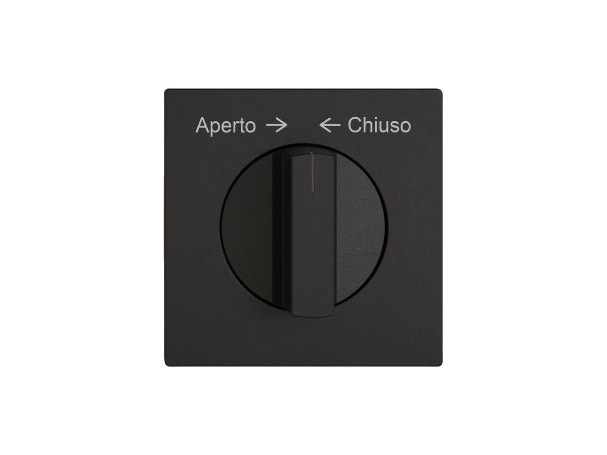 Montageset EDIZIO.liv SNAPFIX® f.Drehschalter m.Griff Aperto → ← Chiuso sz