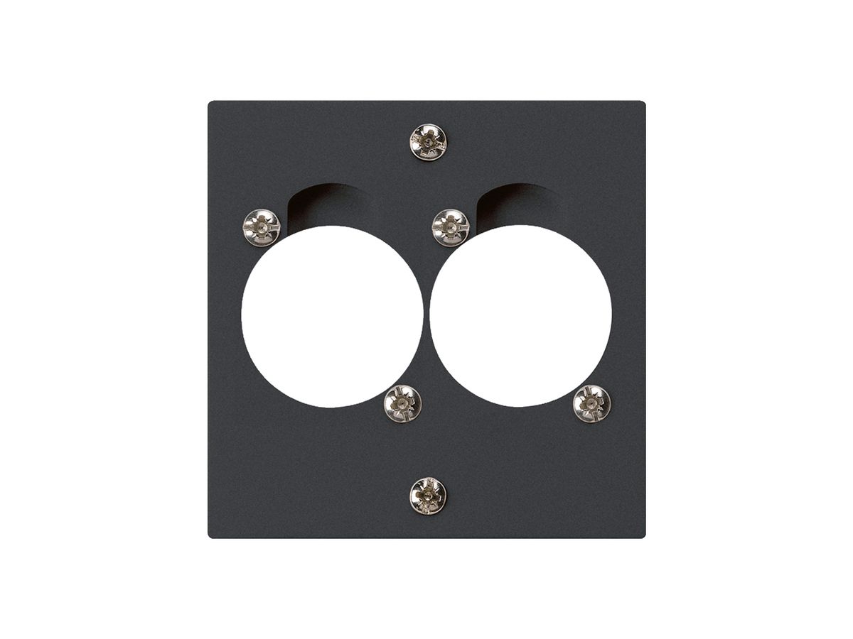UP-Montageset für 2 XLR schwarz kallysto