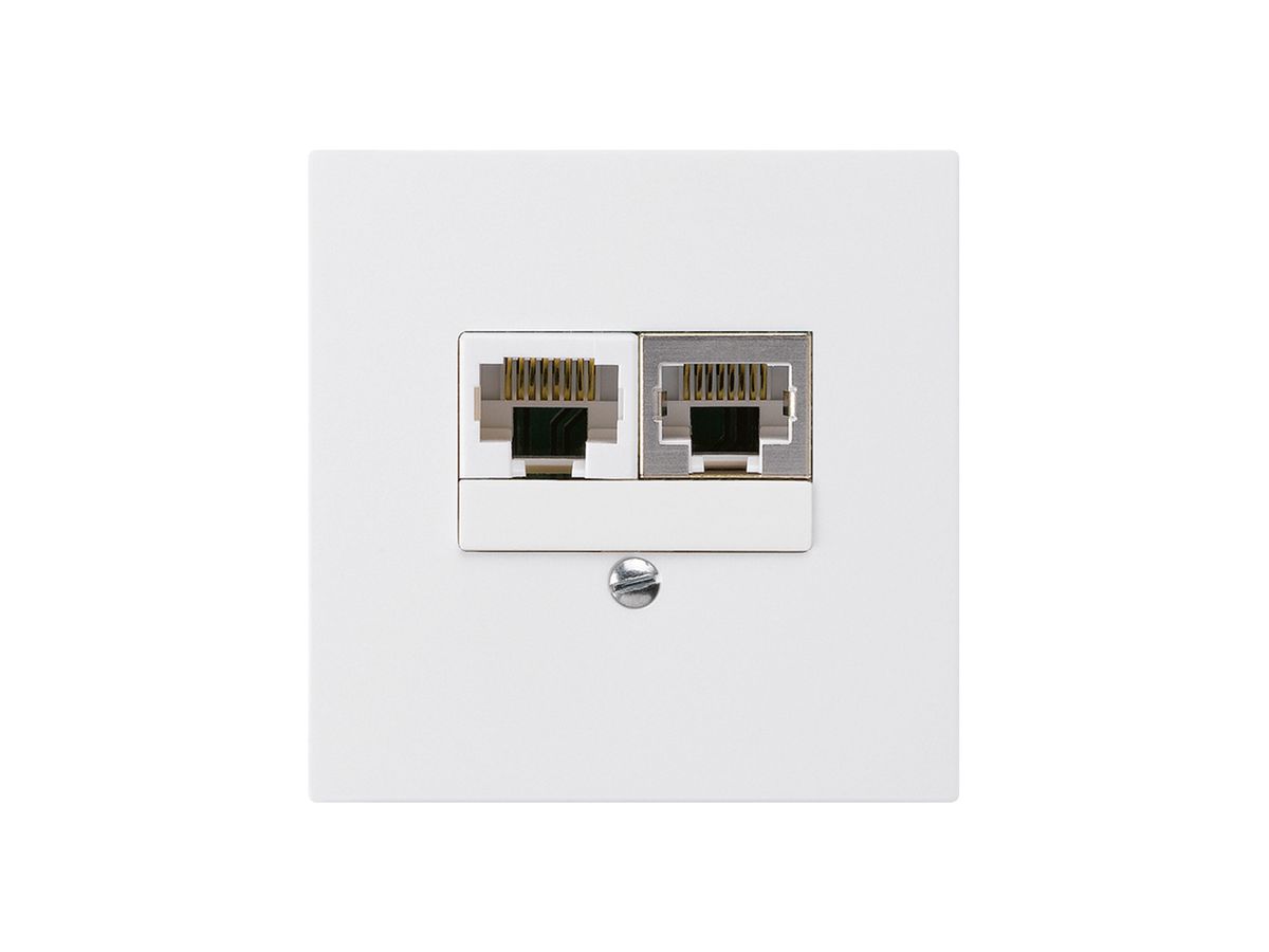 UP-Dose kallysto 2×RJ45s+u getrennt weiss