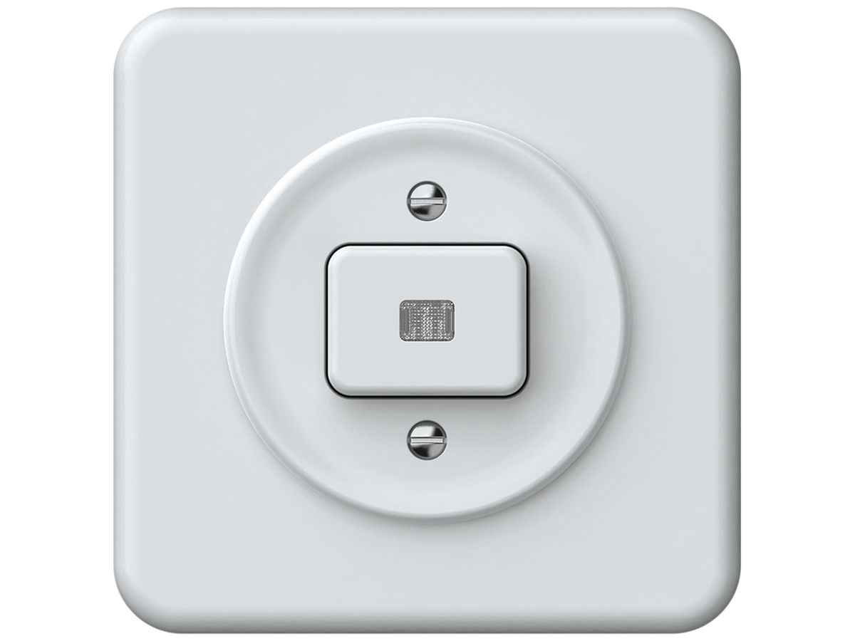 UP-Leuchtdruckschalter origin Sch 6 LED 92×92mm weiss