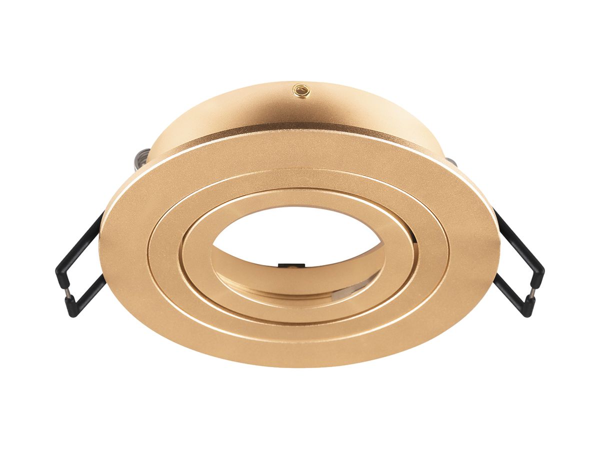 Einbaurahmen SLV NEW TRIA 75 Aluminium Ø93×26mm Messing