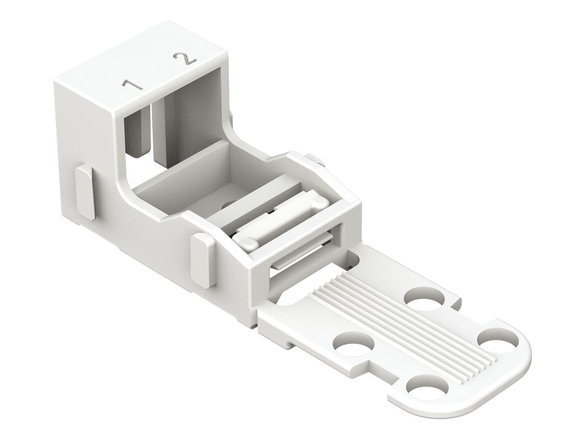 Befestigungsadapter WAGO 2L für Schraubbefestigung weiss