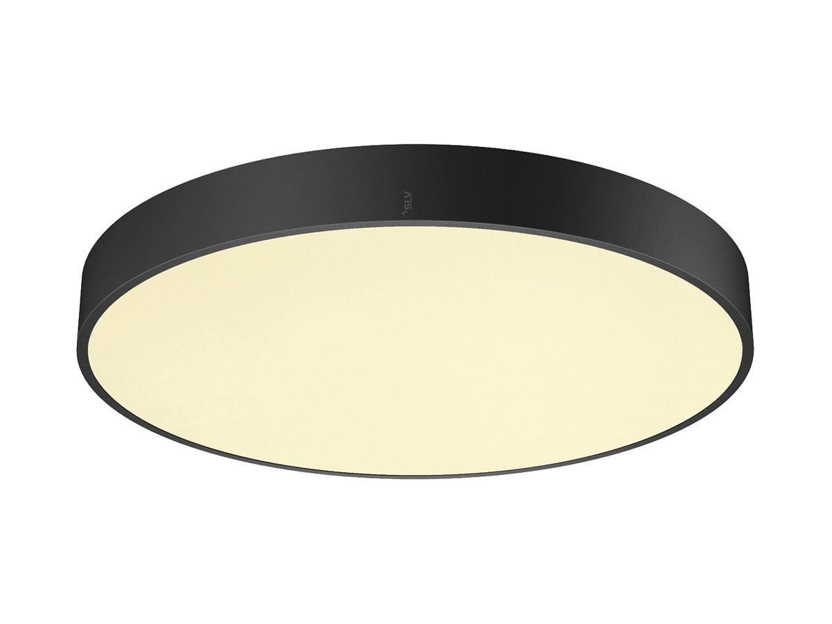 LED-Deckenleuchte SLV MEDO PRO 60 39W 5100lm 930/940 IP50 DALI Ø600mm schwarz