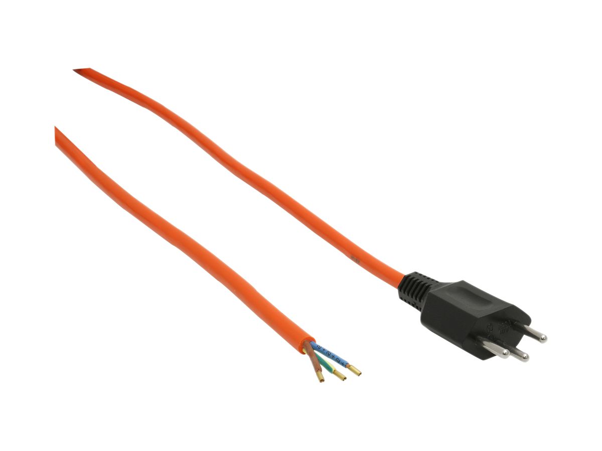 Anschlusskabel MAX HAURI PUR 10A 230V 3×1.5mm² Typ 12/Aderendhülse 5m orange