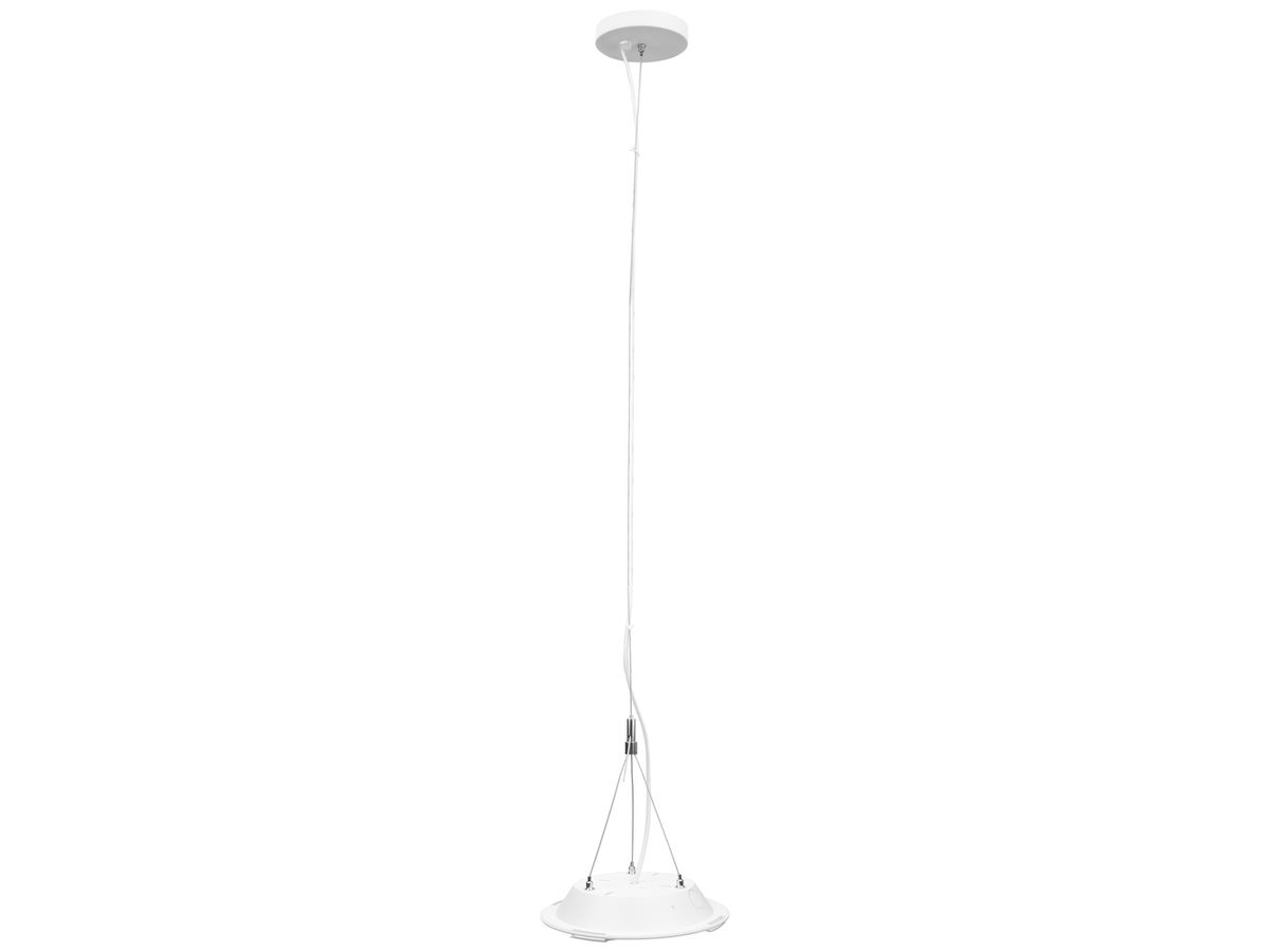 Seilabhängung DOTLUX GALAXO Stahl 1500mm Deckenrosette für Ø300/Ø400 weiss