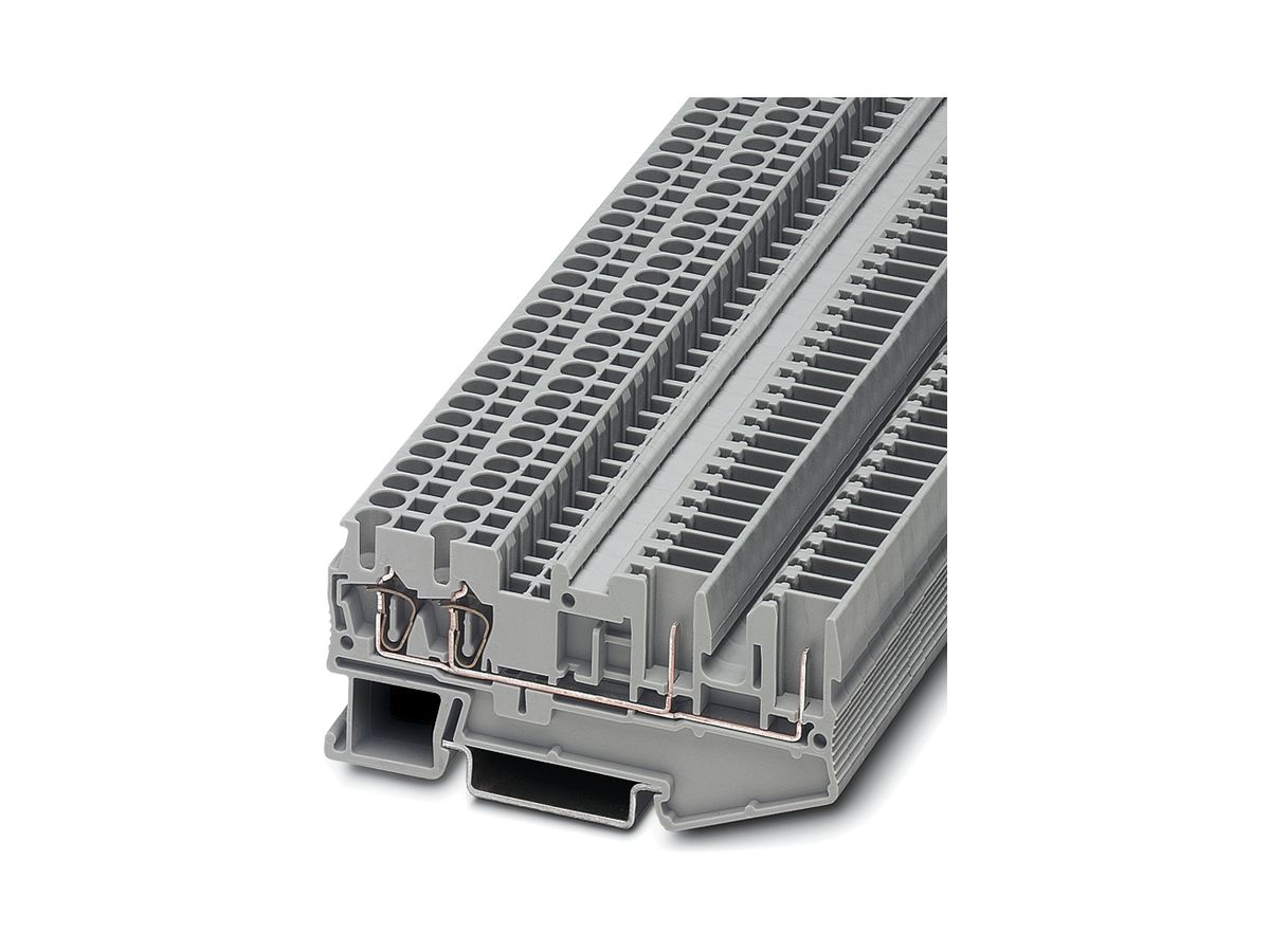 Durchgangsreihenklemme 0.08…4mm² grau ST 2.5-QUATTRO/2P