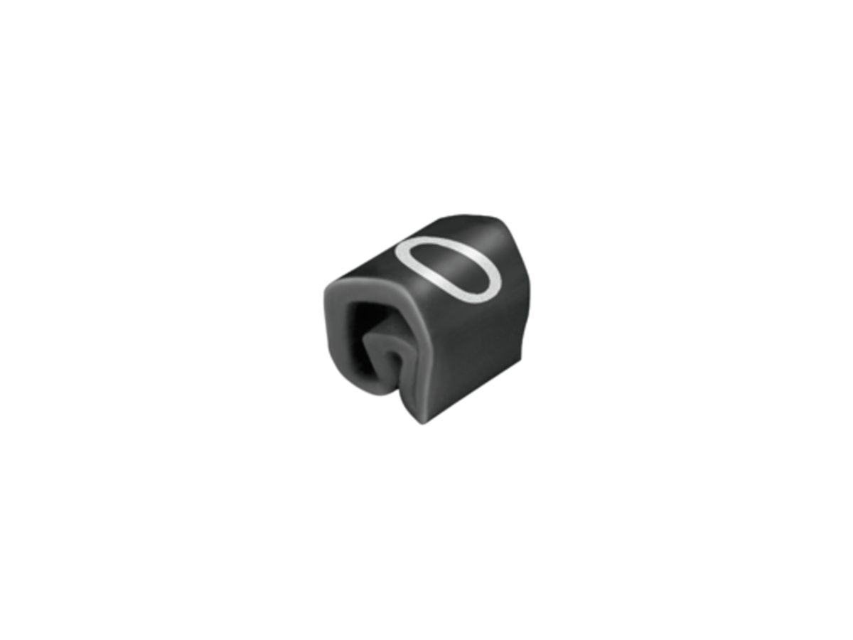 Leitermarkierer Weidmüller CLI C MP für Ø1…3mm 3×3.4mm Aufdruck: 0, schwarz