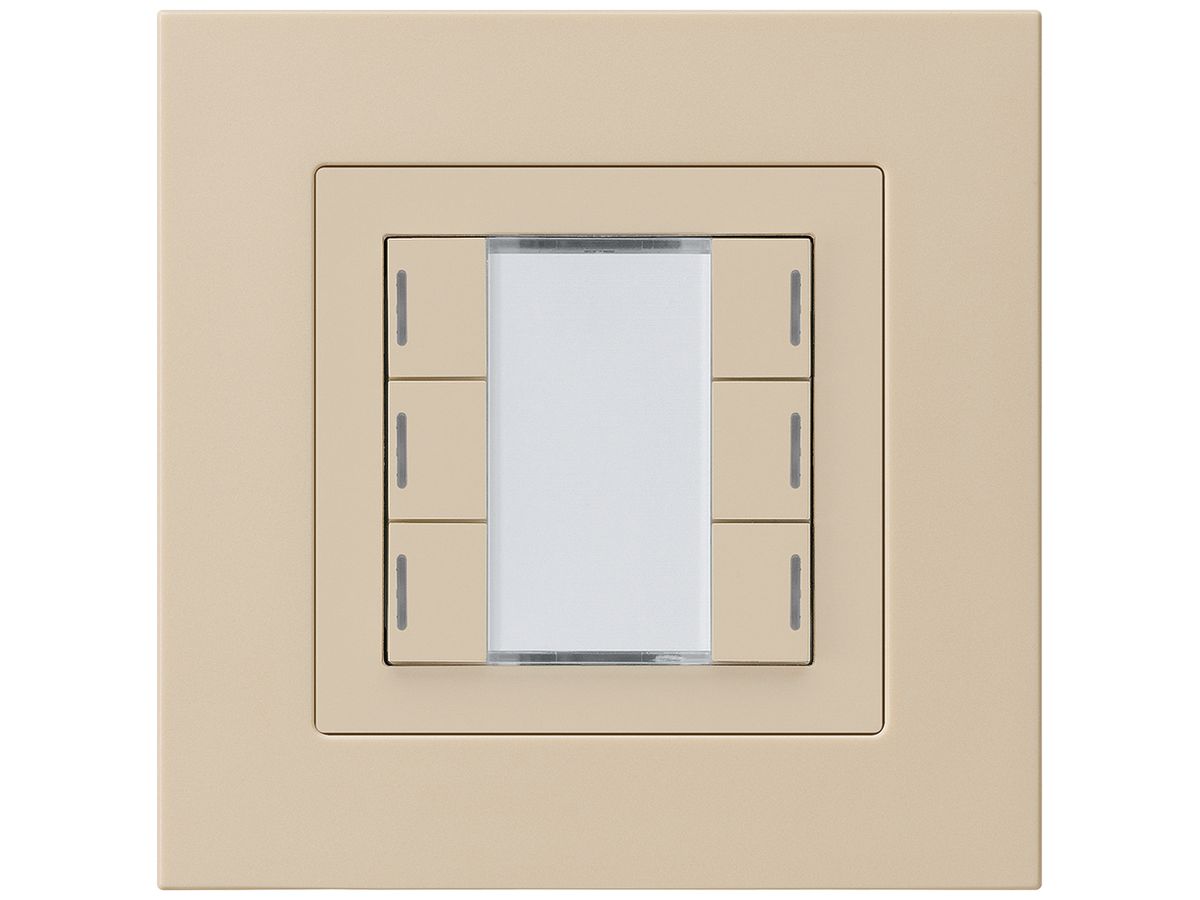UP-Taster kallysto.pro KNX 6×RGB LED s/e-link beige