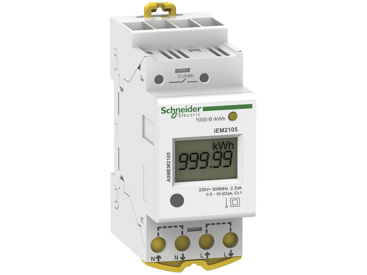 REG-Energiezähler Schneider Electric iEM2105 KWH 1P 63A Plus